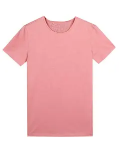 großhandel 100 % baumwolle unisex original t-shirt babylon rosa damen kurze Ärmel t-shirt ist hergestellt in einfarbigem atmungsaktivem t-shirt