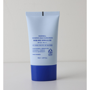 [L&K] Crème solaire marine à l'algue Marinell Aqua Sunscreen Marine Blue Cica SPF50+ PA++++ pour tous types de peaux et soin des imperfections - Product Image 4