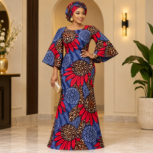 Wholesale African Ankara Wax Fabric Printed Textile for Dresses Clothing Garments Sewing Fashion and DIY - Product Image 2