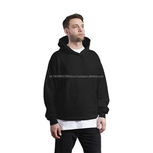 Sin cuerdas Sudaderas con capucha de alta calidad para hombres 500GSM Heavyweight Pullover French Terry 100% Sudaderas con capucha y sudaderas de algodón para hombres - Product Image 5