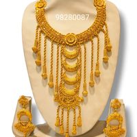 Ensemble collier et bracelet en diamant pour femmes africaines AWAIS HOUSE, pour fiançailles, anniversaire, mariage, fête, 6 grammes, plaqué or, laiton, hip-hop