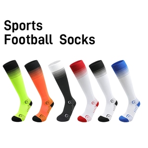 Red <b>Knee</b> <b>High</b> Soccer <b>Socks</b> Anti-Slip Knitted Spandex Polyester Adults Summer Football Sport Wear - Product Image 3