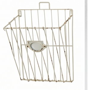 Modern Rustic Metal <b>Wire</b> Storage <b>Basket</b> Rectangle <b>Hanging</b> Multi-Purpose Neatening Organizer Stylish Home Organizer - Product Image 1