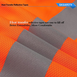 T-shirt orange haute visibilité, taille personnalisée, conforme aux normes de sécurité, équipement de protection disponible, t-shirt confortable en polyester anti-humidité - Product Image 6
