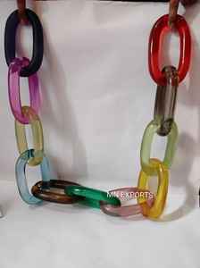 Modernos Adornos de Pared de Cadena Acrílica, Hechos a Mano con Resina, para Decoración del Hogar, Artesanía en Resina - Product Image 6