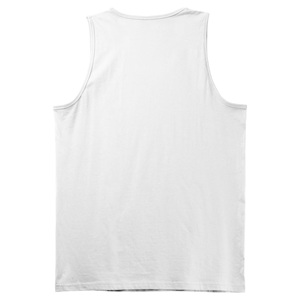 <b>Men's</b> 100% Combed Cotton <b>White</b> Knitted Eco-Friendly Fitness Bodybuilding Tank Tops Summer Gym Training <b>Vest</b> String Singlet - Product Image 6