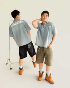 เสื้อเชิ้ตทรงบ็อกซี่ติดกระดุมผ้าฝ้าย 100% สำหรับผู้ชายและผู้หญิง ผลิตโดยโรงงานผลิตเสื้อผ้าเวียดนาม OEM ODM ในเวียดนาม - Product Image 1