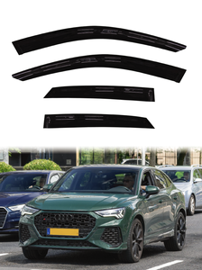 ชุดบังแดดหน้าต่างรถยนต์อะคริลิคใสสีดำแบบบาง 4 ชิ้น สำหรับ Audi Q3 Sportback ปี 2018-2024 พร้อมเทปกาว 3M - Product Image 2