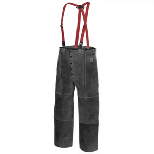 Premium Cowhide <b>Split</b> Leather Welding <b>Trouser</b> Custom Design Industrial Safety Clothing Fire Resistant CE Certified Heat - Product Image 6