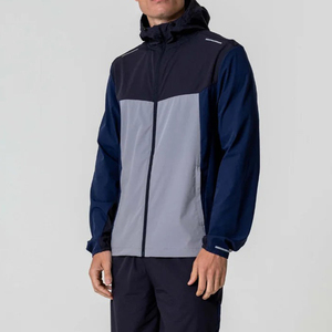 Ensemble de survêtement coupe-vent vintage en nylon uni pour homme, vêtements de sport coupe-vent surdimensionnés pour homme - Product Image 2