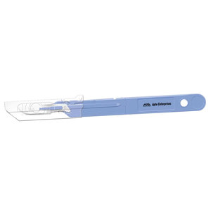Lame manuelle en acier inoxydable durable, manche en plastique de haute qualité pour procédures chirurgicales, manche de scalpel chirurgical. - Product Image 1