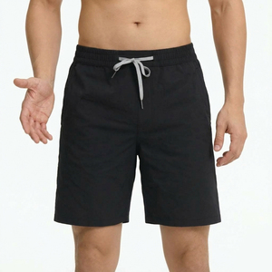Shorts de Baño para Hombre, Colores Sólidos, 2 en 1, Elásticos en 4 Direcciones, Bolsillo para Teléfono, Secado Rápido, Shorts de Playa con Logotipo Personalizado - Product Image 4