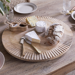 Plateau tournant en bois de haute qualité pour le petit-déjeuner et le dîner, fournisseur en gros - Product Image 5