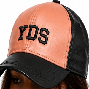 Unisex Leather <b>Baseball</b> <b>Cap</b> Premium Leather Adjustable Durable Comfortable Fashion Hat Front Letter Design Casual Wear Fasion - Product Image 4