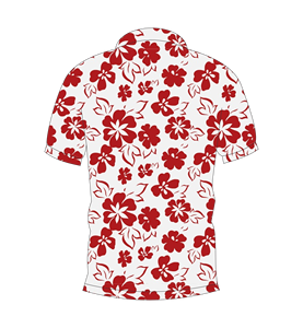 Chemise Hawaïenne Rouge Florale Personnalisée pour Homme – Manches Courtes, Boutonnée, en Polyester Respirant, Idéale pour l'Été, les Fêtes, la Plage et les Vacances - Product Image 2