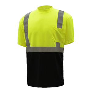 Wholesale Men's Reflective Windproof Polyester Shirt ANSI/ISEA 107 Certified High Visibility Workwear Breathable Quick Dry - Product Image 4