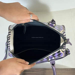 Bolso de Viaje Grande de Cuero Grabado a Cuadros 2026 de Gran Venta, Nuevo Diseño, Bolso de Hombro Cruzado con Asa Superior, Bolsos Rápidos - Product Image 6