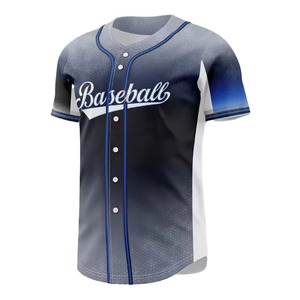 Nueva Camiseta de Béisbol Personalizada, Transpirable, con Diseño Cosido y Estampado Digital por Sublimación, Estilo Conjunto, Camiseta de Béisbol Premium - Product Image 1