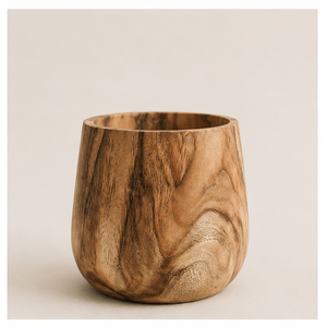 Maceta de Madera Maciza Tallada a Mano Ecológica para Suculentas, Maceta de Madera para Decoración de Jardín Interior de Escritorio, Personalizada OEM - Product Image 3