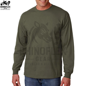 T-shirt à manches longues pour homme personnalisé de haute qualité, dégradé, effet délavé, 100 % coton, respirant et pas cher, coupe ample - Product Image 2