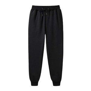 Men's black Cargo Jogger Pants Elastic Waist Drawstring Multiple Pockets Casual Spring Style 100% Cotton Breathable Midweight - Product Image 1