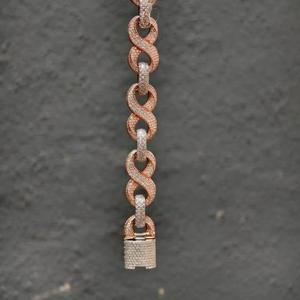 925 <b>Silver</b> Moissanite Charm Link Chain <b>Bracelet</b> Shimmering Fashion Jewelry Design for Gift Collections and Daily Accessories - Product Image 4