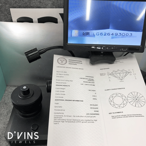 Diamantes Sueltos Cultivados en Laboratorio HPHT/CVD, Corte Brillante Redondo, Color D, de D'vins Jewels - Product Image 3