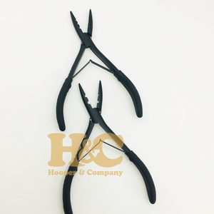 New Pliers Hair <b>Extension</b> Tool Pliers Sustainable Logo <b>Micro</b> Ring Hair <b>Extension</b> Pliers Gold Stainless Steel Easy Loop Tool Set - Product Image 4
