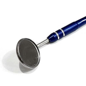 World Precision Surgical Dental Mouth <b>Mirror</b> Keychain Stainless Steel Blue Handle ENT Surgical Instrument Machinery Gift - Product Image 6