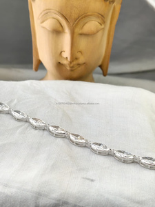 Marquise Cut Diamond <b>Bracelet</b> in White Gold Luxury Tennis <b>Bracelet</b> for Women Engagement Wedding Anniversary Bridal Gift for Her - Product Image 4