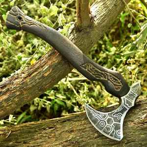Hacha Vikinga Decorativa de Grado Industrial Forjada a Mano al por Mayor, Cabeza de Hacha Vikinga Hecha a Mano de Grado Industrial, Regalos Artesanales - Product Image 3