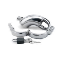 Candado de Castidad Masculino de Acero Inoxidable con Diseño 100% Impermeable Sin Efectos Secundarios para Uso BDSM
