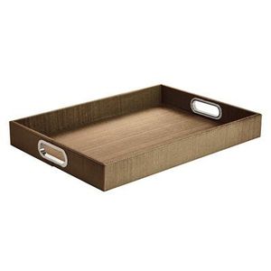 H a CRAFT HAC-440 Bandeja de Servir Rectangular de Madera Hecha a Mano con Asa para Bodas y Cenas - Product Image 1