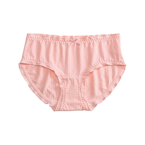 Braguitas de bikini de algodón cómodas para todo el día, cintura ancha y suave, ajuste de tiro bajo, aberturas en las piernas sin presión, color liso, alternativa suave - Product Image 1