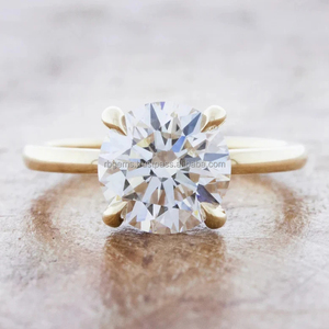 New Design Yellow Gold Hip-Hop Men's Lab Grown Diamond & Moissanite Iced Out <b>Ring</b> for Certified - Product Image 1