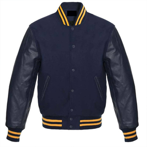 <b>Mens</b> Maroon <b>White</b> Varsity Style <b>Jacket</b> Wool Sleeves Quilted Lining Striped Ribbed Trim Zipper Closure Stand Patchwork Hooded - Product Image 5