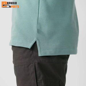 Camisas de Golf Personalizadas al por Mayor, de Color Sólido, con Botones, Tejidas, Antiarrugas, de Secado Rápido, Manga Corta para Hombre - Product Image 5