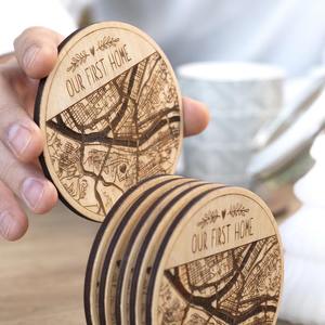 Hot Sale Wooden Coaster Reusable <b>Drink</b> Cup Mat Heat Resistant Table Protection for Home Kitchen Coffee <b>Shop</b> At Reasonable Price - Product Image 2