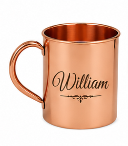 Taza de cobre personalizada con el nombre de John y grabado personalizado |   Taza para Beber Hecha a Mano de Cobre Puro |   Taza de Regalo Premium - Product Image 4