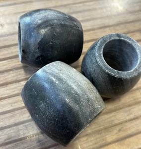 Anneaux de serviette en marbre gris élégants, losanges en marbre, les plus vendus, fabrication au prix le plus bas - Product Image 1