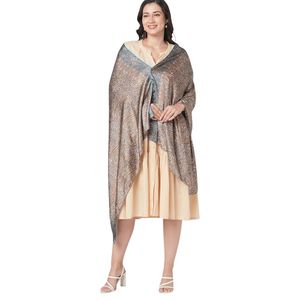 Écharpe longue en mélange de laine à imprimé cachemire pour femme, châle d'hiver imprimé numériquement pour les fêtes et le quotidien - Product Image 3