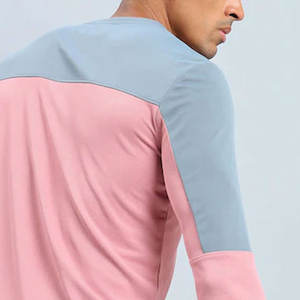 Camisetas de Yoga para Hombre de Manga Larga, 100% Algodón, Color Sólido, Ligeras, para Entrenamiento - Product Image 5