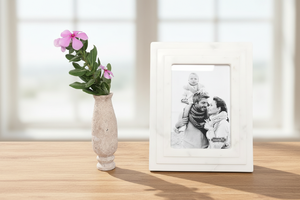 Premium Handmade White Marble Picture <b>Frame</b> Hand-Applied <b>Gold</b> Leaf Panels for Lightweight Elegant Decorative Photo <b>Frame</b> - Product Image 3