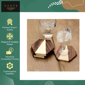 Sous-verres en marbre faits main, personnalisables, résistants à la chaleur, de qualité supérieure, design de luxe, écologiques, tendance, pour la vente en gros - Product Image 6