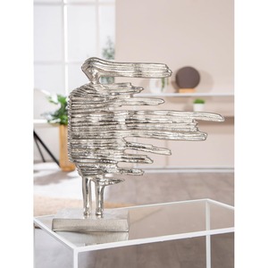 45 cm Height 13 cm Jaffs Exports Handmade Eco-Friendly Durable Aluminium Fish Sculpture Modern Circular Coastal <b>Decor</b> Tabletop - Product Image 3