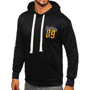 Sudadera con capucha para hombre azul marino de nuevo estilo del fabricante 500g grueso 100% algodón pulóver logotipo personalizado peso pesado de alta calidad - Product Image 5