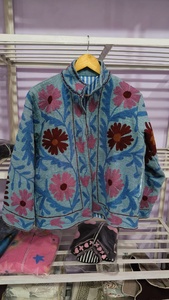 TNT Suzani Floral Embroidered <b>Jacket</b> Vibrant Boho Winter Outerwear Windproof and Breathable Ethnic Statement Design - Product Image 2