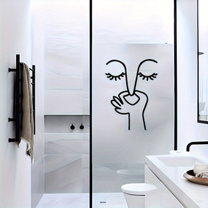 CIFbuy Insegna Minimalista per WC, Adesivo da Parete Impermeabile per Bagno, Servizio di Ritiro Disponibile - Product Image 3