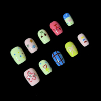 Faux Ongles Faits Main Réutilisables Vente en Gros Faible MOQ Commande en Gros Marque Privée Sur Mesure Fabrication de Haute Qualité