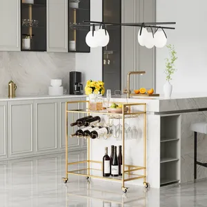 Heavy Duty Handmade Metal Catering Display Cart with <b>Large</b> Storage Capacity Commercial Grade Wheels Powder CoatedLuxury Handmade - Product Image 3